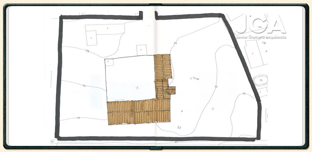Estado inicial. Planta de cubiertas.