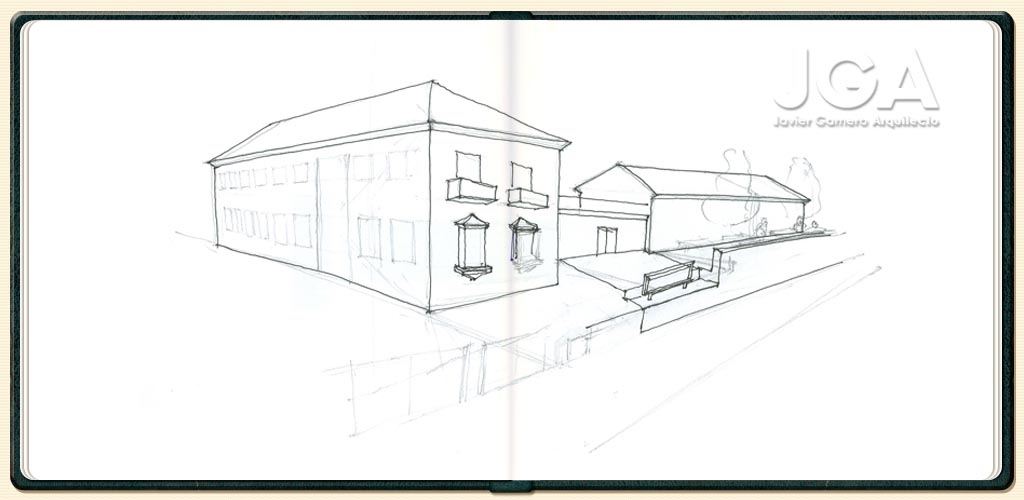 Estudio previo. Croquis iniciales